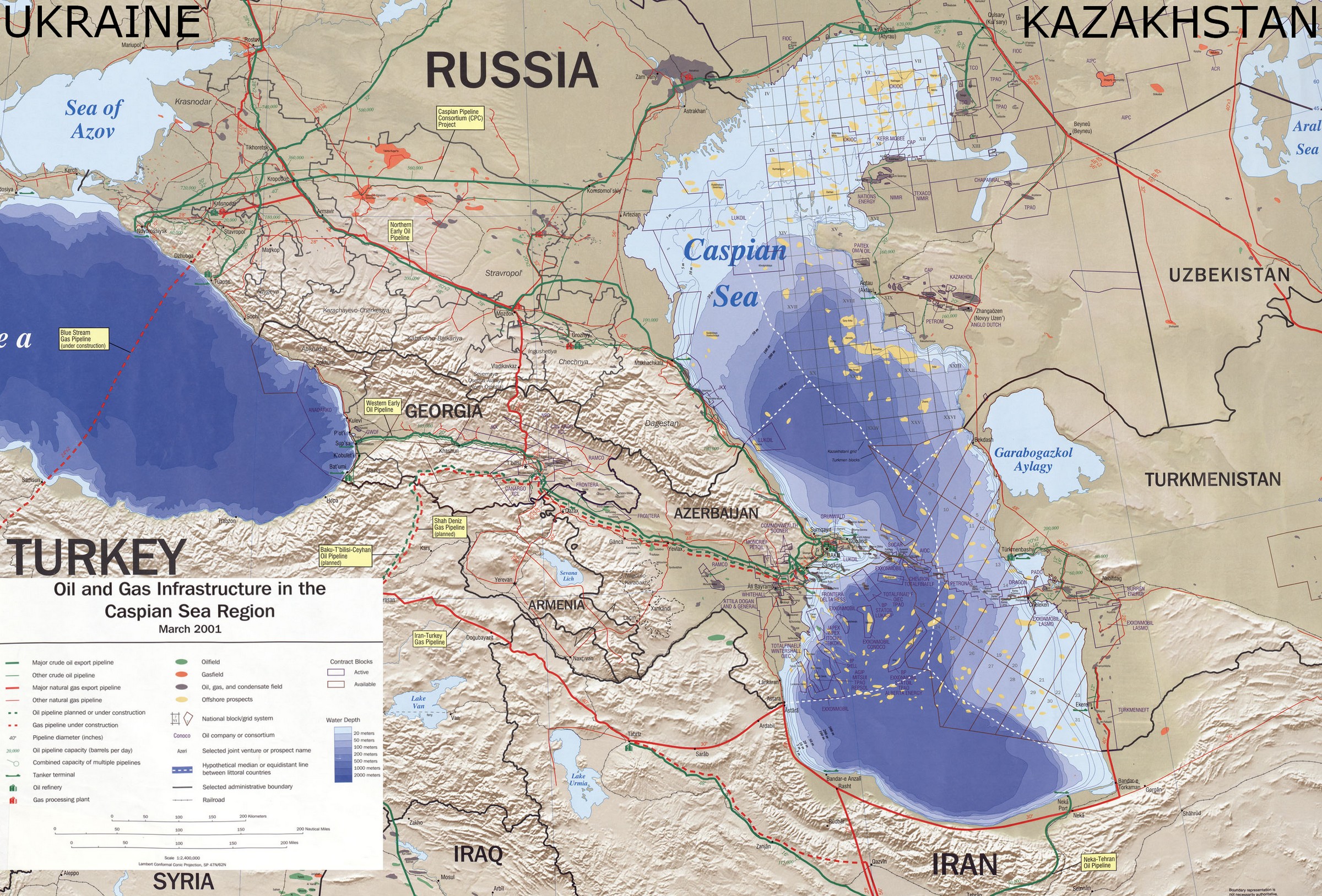 Карта стран у каспийского моря